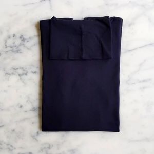 NWOT. H&M Cotton Modal Spandex Black Long Sleeve Turtleneck Long Top.